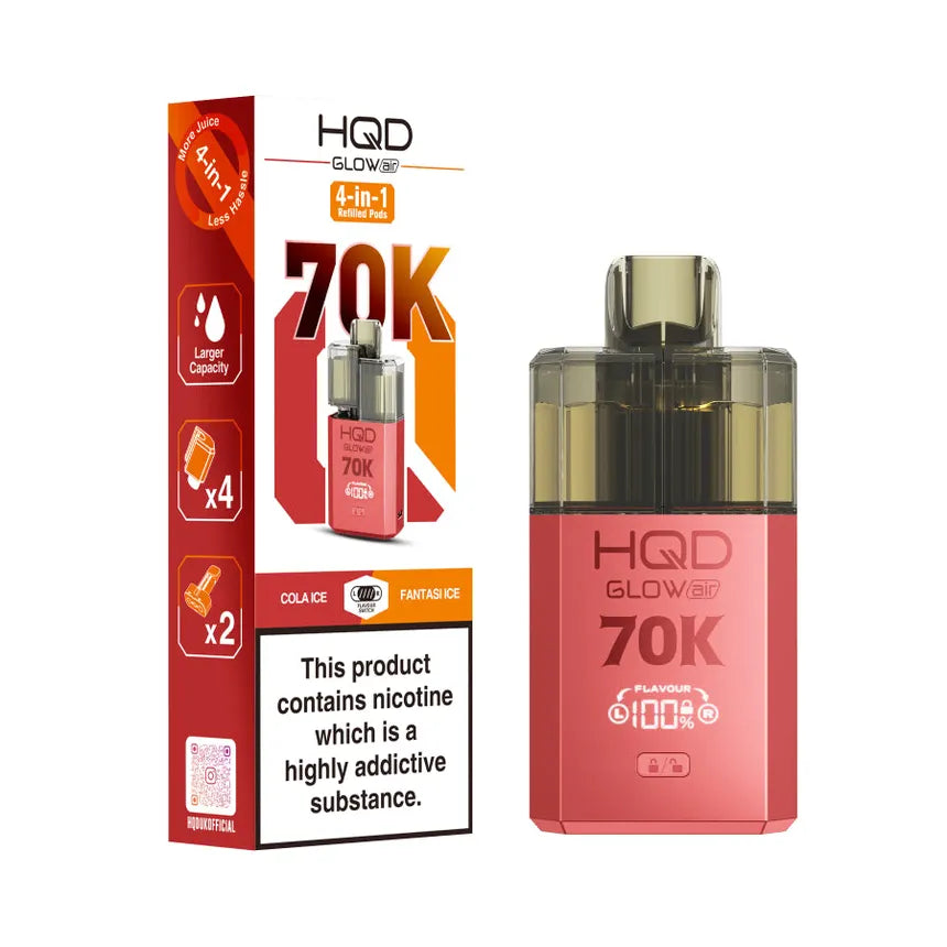 HQD Glow Air 70K Prefilled pod kit