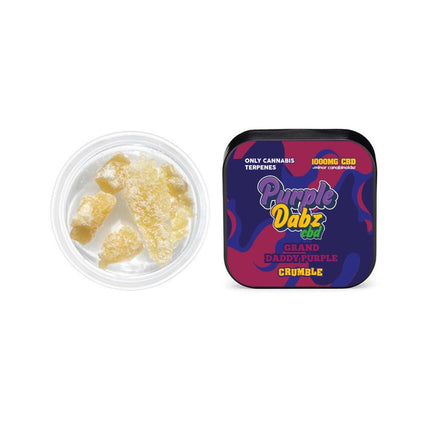 Purple Dabz by Purple Dank 1000mg CBD Crumble - Grand Daddy Purple